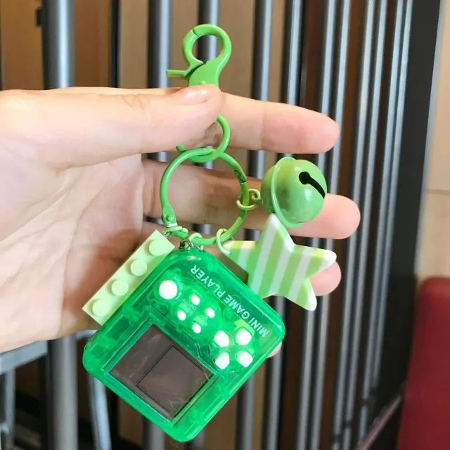 Mini Tetris Game Car Keychain