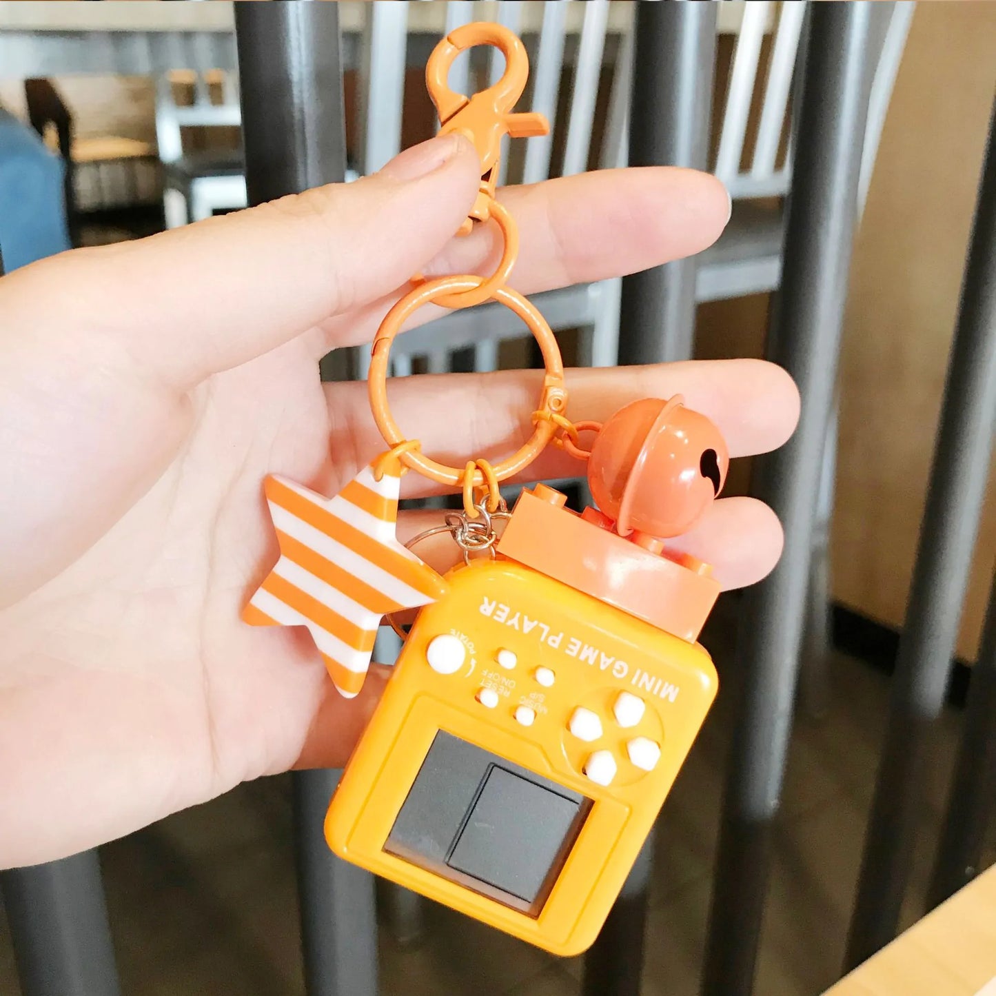 Mini Tetris Game Car Keychain